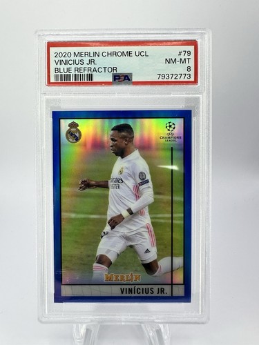 Vinícius Júnior 2020 Topps Merlin Chrome Blue Refractor /75