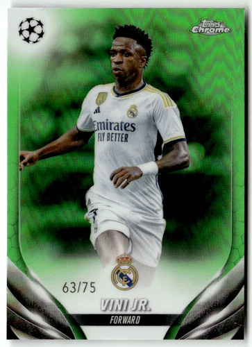 Vini Jr. 2024 Topps Chrome Green Refractor /75