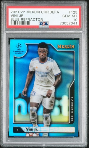 Vini Jr 2021 Topps Merlin Chrome Blue Refractor /75