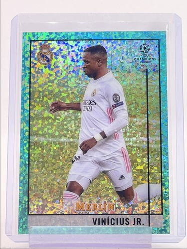 Vinicius Jr. 2020 Topps Chrome Merlin Aqua Mini Diamond /175