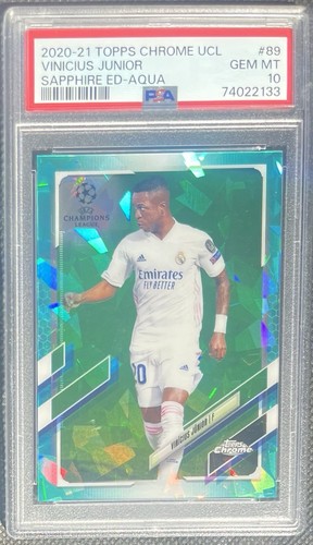Vinicius Jr 2020 Topps Chrome Sapphire Aqua /150