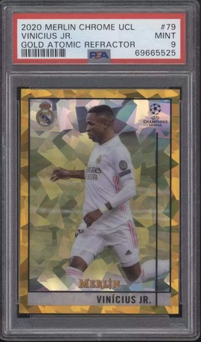Vinicius Jr. 2020 Panini Merlin Chrome Gold Atomic /79