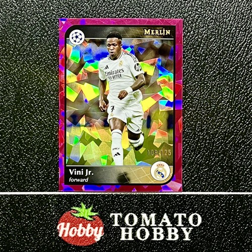 Vinicius Jr. 2024 Topps Merlin Chrome Magenta Atomic Refractor /125