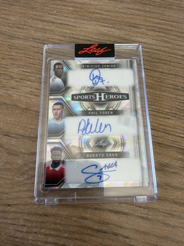 Vinicius Jr / Phil Foden / Bukayo Saka 2025 Leaf Sports Heroes /10