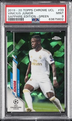 Vinicius Junior 2019 Topps Chrome Champions League Sapphire /75