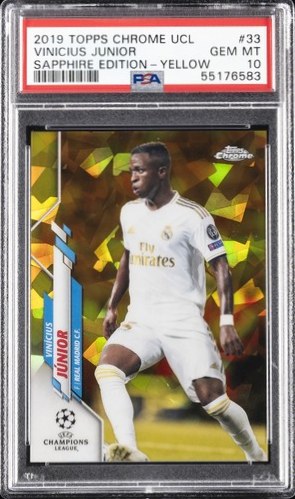 Vinicius Junior 2019 Topps Chrome Champions League Sapphire Edition /99