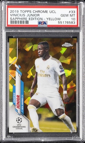 Vinicius Junior 2019 Topps Chrome Champions League Zaffiro (Sapphire) /99