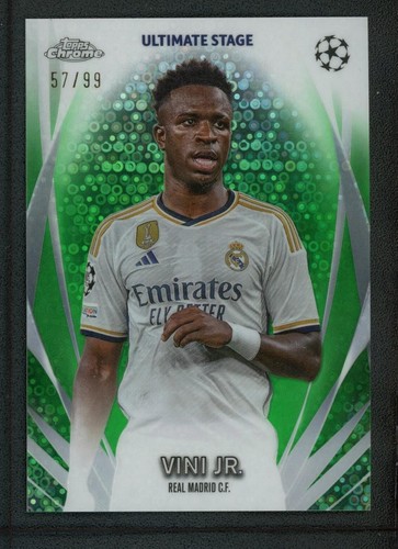 Vinicius Junior 2024 Topps Chrome Disco Green /99