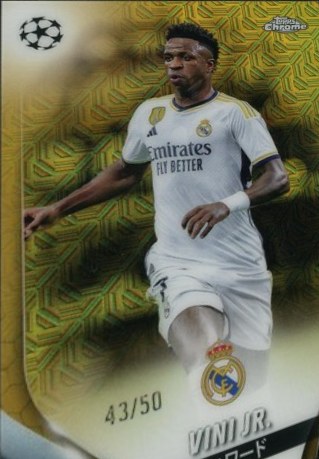 Vinicius Junior 2024 Topps Chrome Gold /50