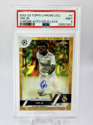 Vinicius Junior 2022 Topps Chrome Gold Lava