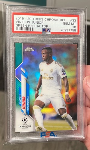 Vinicius Junior 2019 Topps Chrome Green Refractor /99