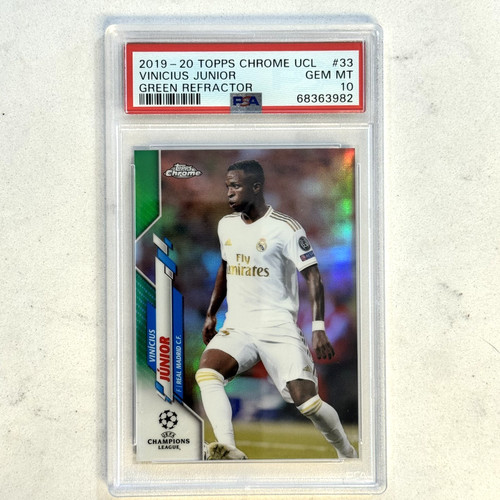 Vinicius Junior 2019 Topps Chrome Green Refractor /99