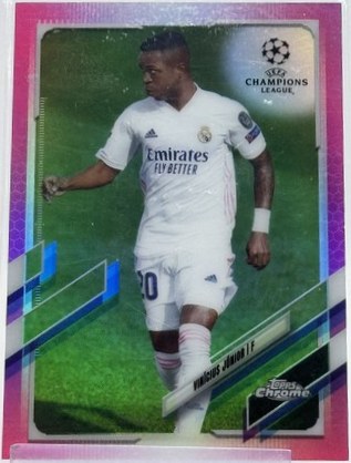 Vinicius Junior 2020 Topps Chrome Pink Refractor /175