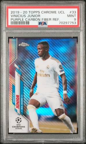 Vinicius Junior 2019 Topps Chrome Purple Carbon Fiber