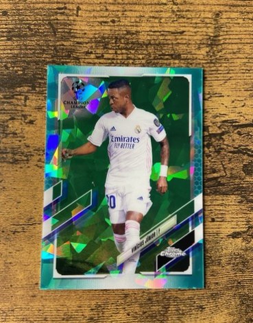 Vinicius Junior 2021 Topps Chrome Sapphire Aqua /150