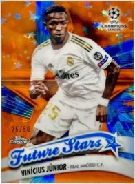 Vinicius Junior 2019 Topps Chrome Sapphire Orange /50
