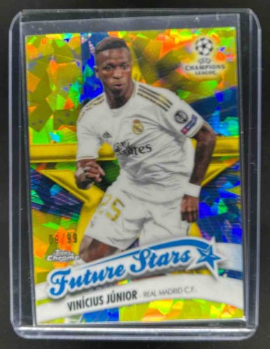 Vinicius Junior 2019 Topps Chrome Sapphire Yellow /99