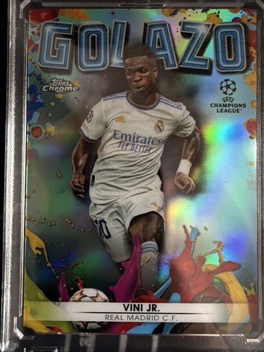 Vinicius Junior 2021 Topps Chrome UCL Aqua Refractor /199