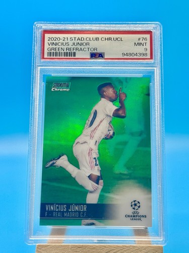 Vinicius Junior 2020 Topps Chrome UCL Green Refractor /99