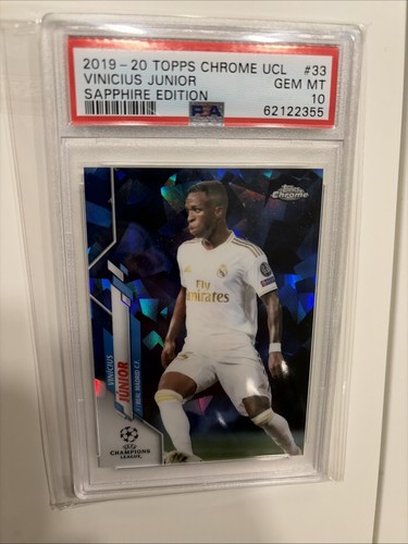 Vinicius Junior 2019 Topps Chrome UCL Sapphire