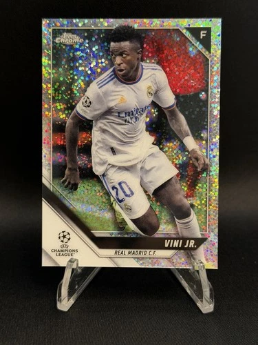 Vinicius Junior 2021 Topps Chrome UEFA Champions League Speckle Refractor