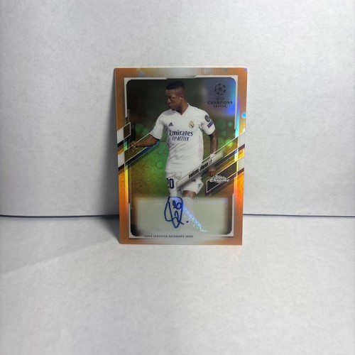 Vinicius Junior 2021 Topps Chrome UEFA Orange