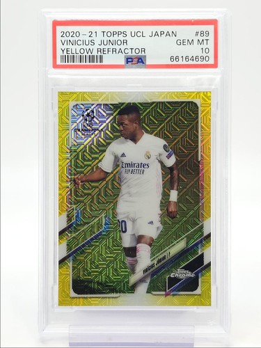 Vinicius Junior 2020 Topps Chrome Yellow /150