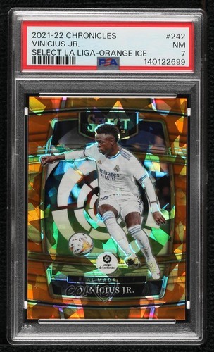 Vinicius Junior 2021 Panini Chronicles Orange Ice Prizm 6/23