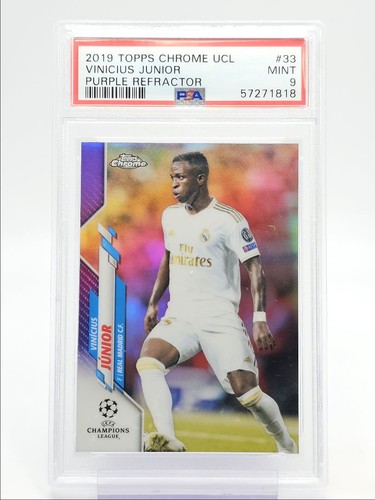 Vinicius Junior 2019 Topps Cromo UCL Viola Rifrattore /250