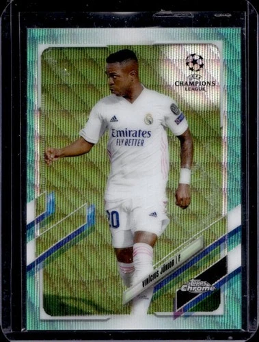 Vinicius Junior 2020 Topps Cromo UEFA Aqua Wave /199