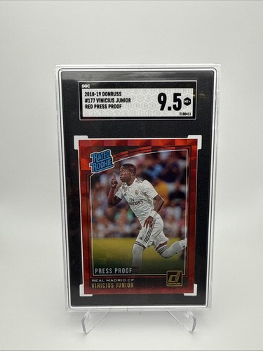 Vinicius Junior 2018 Panini Donruss Calcio Rosso Press Proof