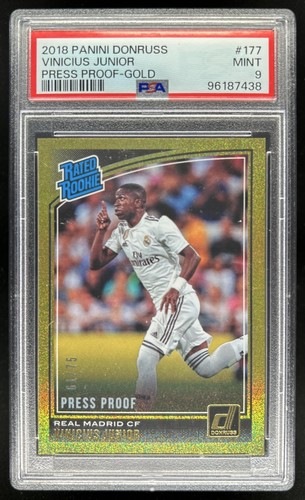 Vinicius Junior 2018 Panini Donruss Gold /75