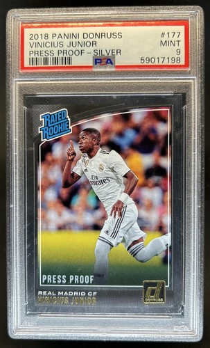 Vinicius Junior 2018 Panini Donruss Press Proof Argento