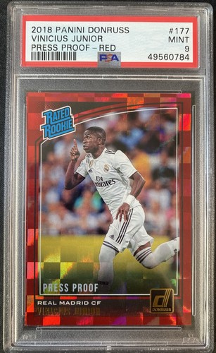 Vinicius Junior 2018 Panini Donruss Press Proof Red #177