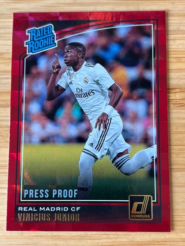 Vinicius Junior 2018 Panini Donruss Press Proof Rosso /177