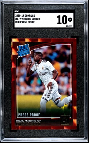 Vinicius Junior 2018 Panini Donruss Rosso