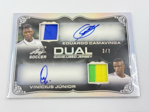 Vinicius Junior, Eduardo Camavinga 2022 Leaf Ultimate Soccer /7