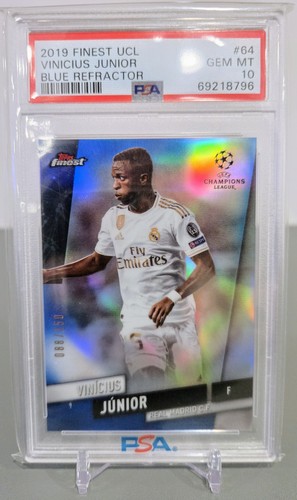 Vinicius Junior 2019 Topps Finest Blue Refractor /150