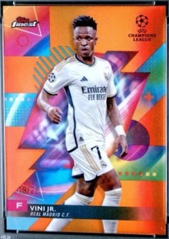 Vinicius Junior 2023 Topps Finest Orange Refractor /25