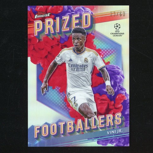 Vinicius Junior 2024 Topps Finest Red Purple Fusion /60