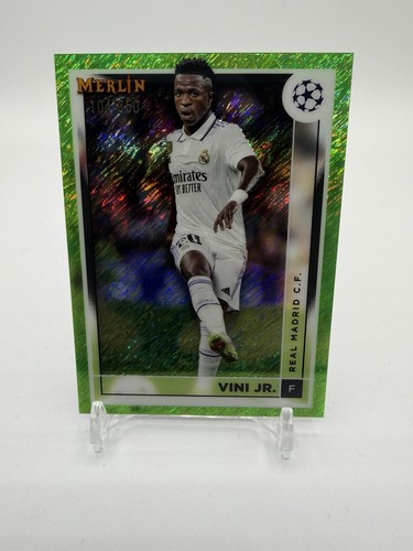 Vinicius Junior 2022 Topps Merlin Chrome Green Refractor /350
