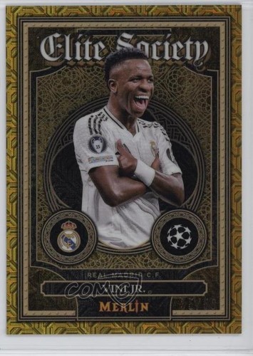 Vinicius Junior 2024 Panini Merlin UEFA Club Competizioni Rifrattore /50
