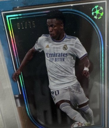 Vinicius Junior 2021 Topps Museum Collection Sapphire /75