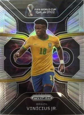 Vinicius Junior 2022 Panini Prizm FIFA World Cup Qatar Silver Prizm