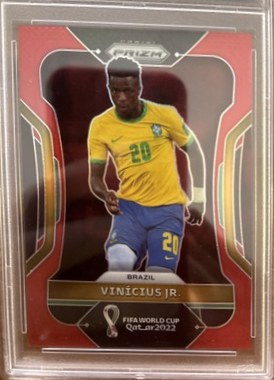 Vinicius Junior 2022 Panini Prizm World Cup Red Prizm /399