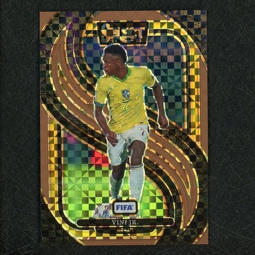 Vinicius Junior 2024 Panini Select Bronze Checker Prizm /75