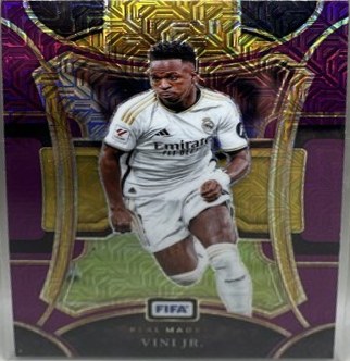 Vinicius Junior 2023 Panini Select FIFA Purple Mojo Prizm