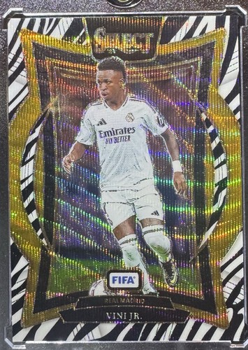 Vinicius Junior 2024 Panini Select FIFA Zebra Prizm