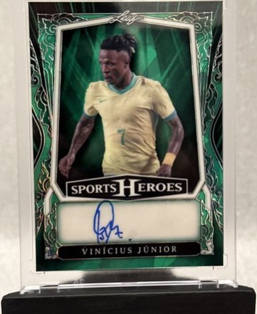 Vinicius Junior 2025 Leaf Sports Heroes Green /9