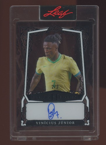 Vinicius Junior 2025 Leaf Sports Heroes Soccer Black Clear /2